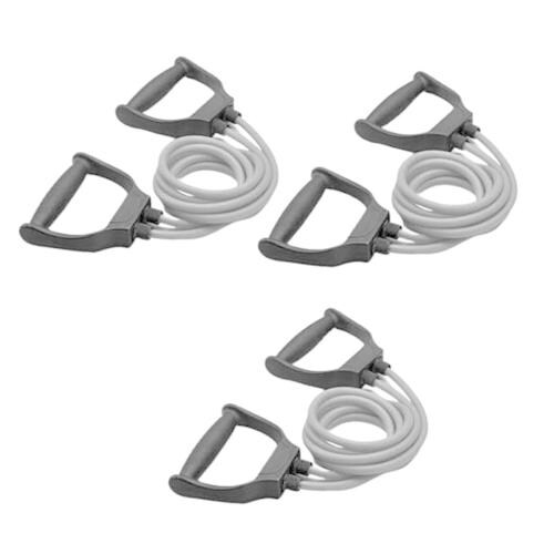 VEENSKI Quill Double Toning Tube Heavy Quality Elastic Rubber Exercise Band Heavy Quality Handles (Multicolours) Pack of 3