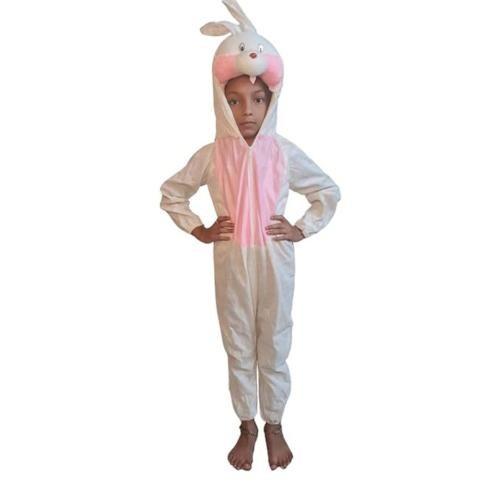 Indyragie Rebbit Animal Costume Fancy Dress For Kids (White)