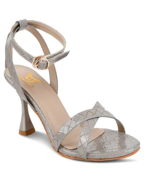 MEPINK Pencil Heels Sandal For Women l Comfortable & Stylish 3 inch Heel l With Buckle Closure