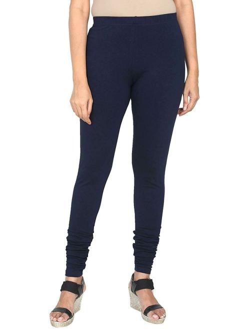Feather Soft Women Navy Blue Cotton Leggings (XXL) JioMart