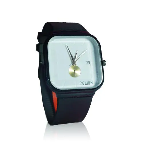 WATCHVERSE Analogue Boy's Watch Squre Shape With A Quality Rubber Band Black Color