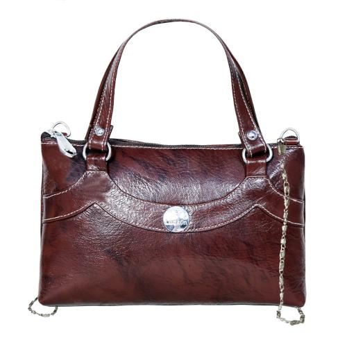 LuckOn Brown Leather Clutch Bag R29