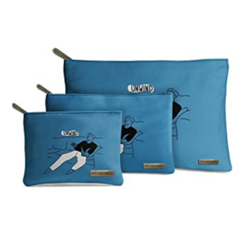 DailyObjects Womens Unwinder Stash Pouch (Unwi-Dob-Clutch-Setof3) (Set Of 3)