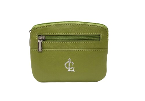 CZAR LEDER Genuine Leather zip closure Tan Key / Small Coin Purse I Internal polystar lining I Soft Leather Key Case I Long lasting I Regular size- Beige