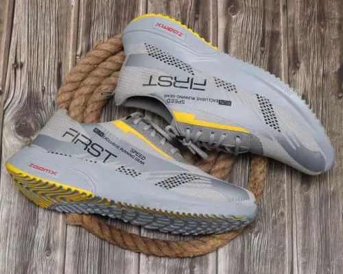 ALBANIA Running Shoes Sneakers For Men Sports Shoes (Grey)