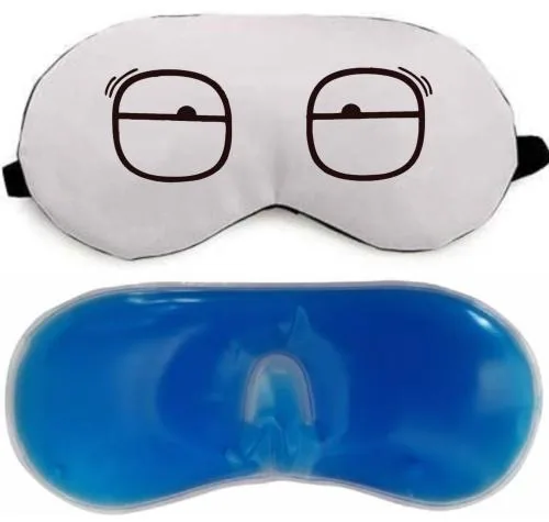 SONEEV MART Eye Mask For Sleeping Men Women With Cooling Gel For Night Deep Sleep, Dark Circles, Puffy Eye's, Dry Eyes And Eye Fatigure (PACK OF 1)