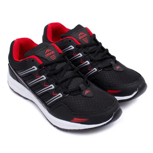 Asian Wonder Black Sports Shoes for Men