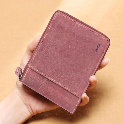 excorio Men Pink Genuine Leather Wallet