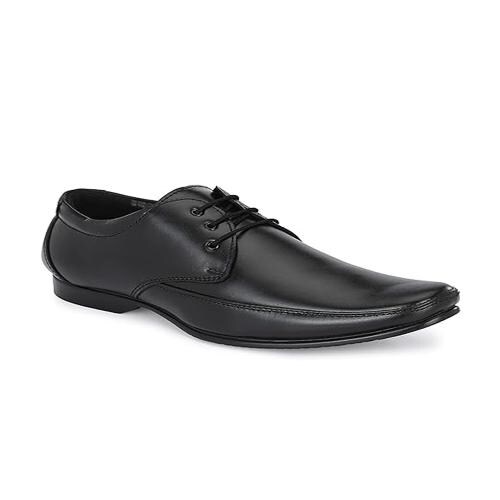 FOOTLOOSE Black Ultra Comfort & LightWeight Genuine Leather Lace-Ups Formals For Men 9