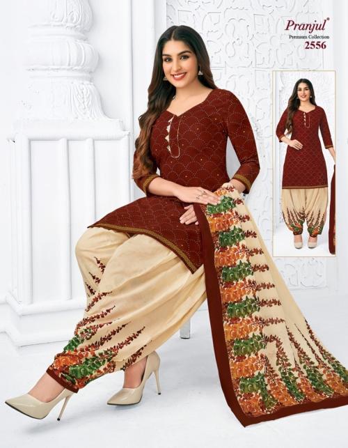 PRANJUL READYMADE COTTON CHURIDHAR XL 2556