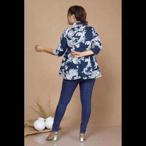 JANRAAG Women Printed Viscose Rayon Anarkali Kurta