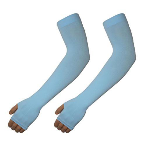 Cotson Let's slim Uv Sleeves Gloves Fashion Ice Silk Long Cycling Sleeve And Cuff Arm Protection (Pack OF 1)