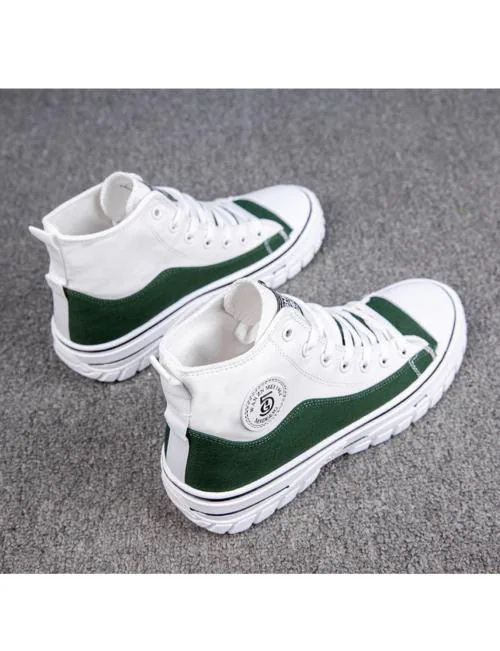 mens white canvas high tops