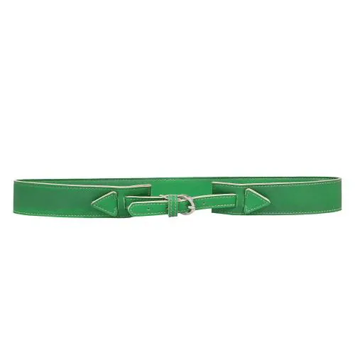 Trysco Girls Genuine Leather Green Belt