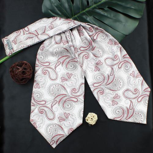 Kavove The Exotic Paisley White Cravat