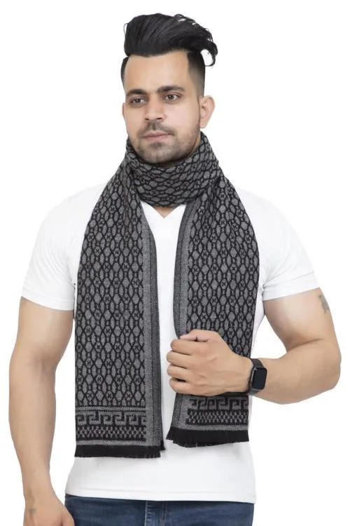 Buy Yarnsmith Men Black, Grey Woollen Winter Muffler Scarf Online at Best Prices in India JioMart.