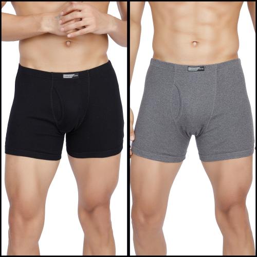 Chromozome Men MULTI 5 Solid 100% Cotton Pack of 2 Trunks