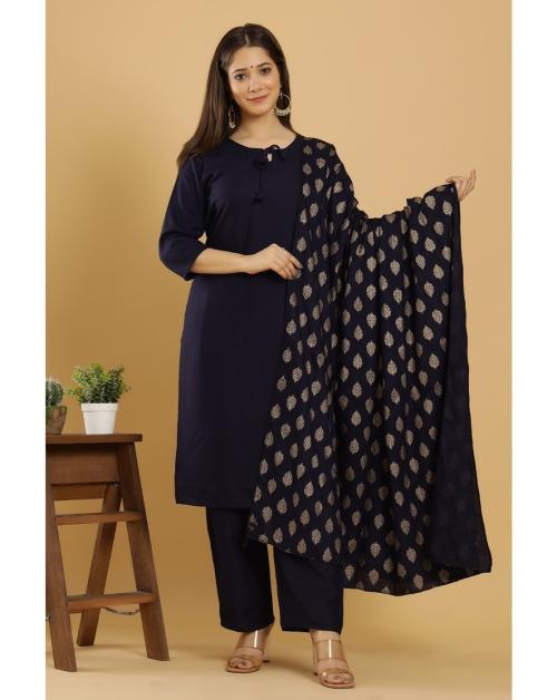 Keep Cart Stylish Floral Printed Kurti Kurta with Palazzo Pants and Dupatta Set