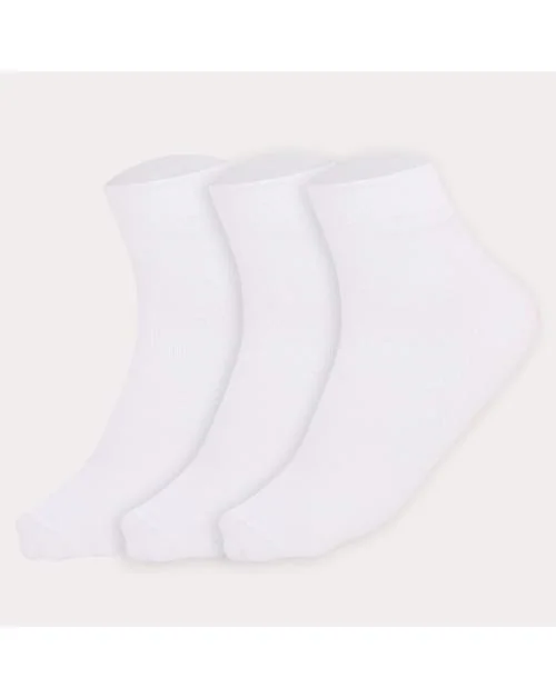 Buy Dollar Unisex Full Length Plain Cotton School Socks For Kids White