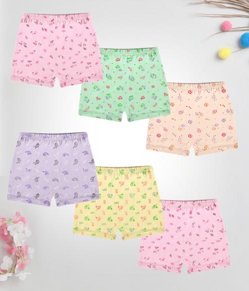 Pine Kids Multicolor Regular Cotton Drawer / Bloomer for Boys & Girls(Pack of 6)