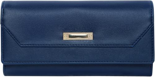 Bulli Women Wallet Blue Artificial Leather Party Clutch For Women