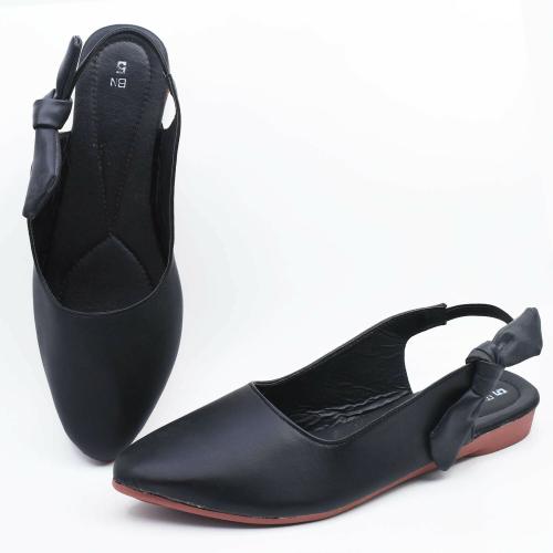 Indiforce Black Heeled Sandals for Women