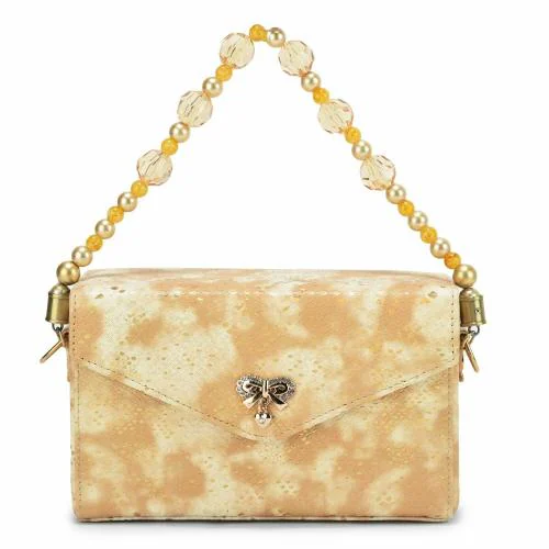 Jazma life Women's Clutch Nagma-Evening party Weding Clutch Bag-Yellow
