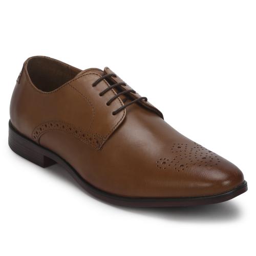 Red Tape Men Tan Derby Shoes