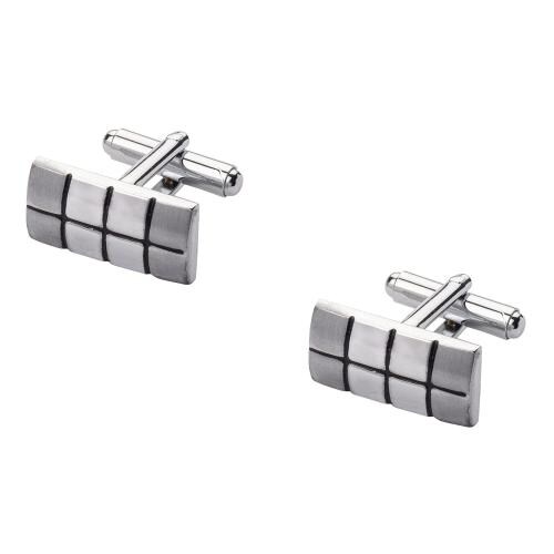 Buy The Tie Hub Brass Rectangular Block Cufflinks (Men) Online at Best