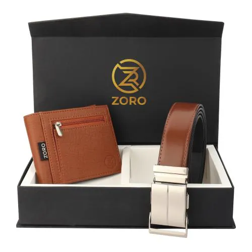 ZORO Men' Belt Wallet Combo' Gift Set