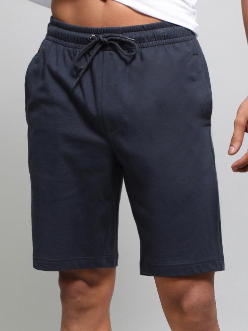 jockey Men Graphite Solid Cotton Shorts