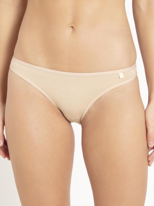 Jockey Style SS02 Women's Super Combed Cotton Elastane Stretch Low Waist Bikini With Concealed Waistband and StayFresh Treatment - Light Skin