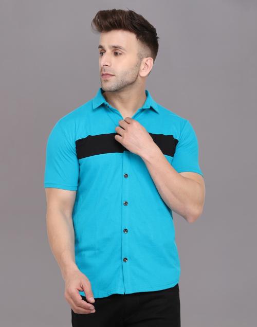 turquoise casual shirt