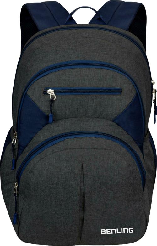 BENLING School College Office Casual Unisex Backpack SK-BL-039-DRK-GREY