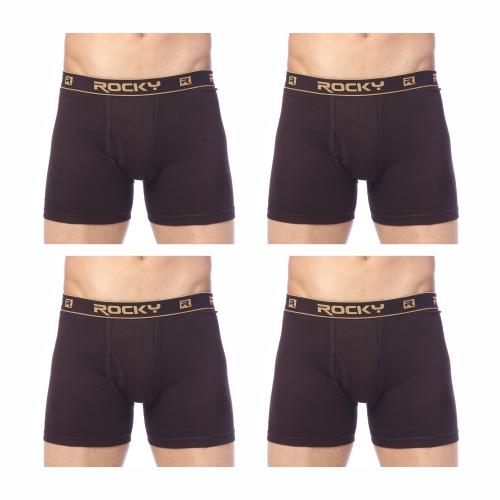 Ranjit Smart Men's Cotton Long Trunk (Assorted Pack of 4) (Assorted, S)