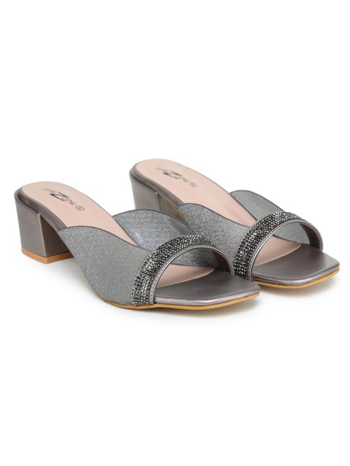Shezone Women's Grey Heels JioMart