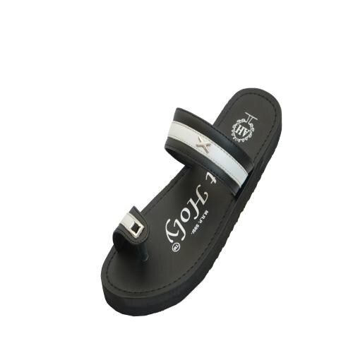 Act Holy Men's Comfortable Slipper Rubber sole Chappals for Men Lightweight & Stylish Casual Slip-on Black Color Size-8