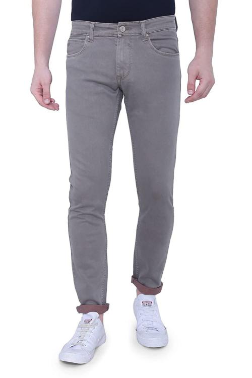 JACKWIN Mens Cadbury Solid Cotton Stretch Slim Fit Jeans