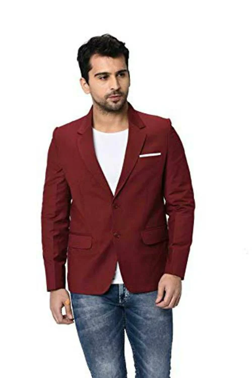 Luxrio Men Maroon Blazer