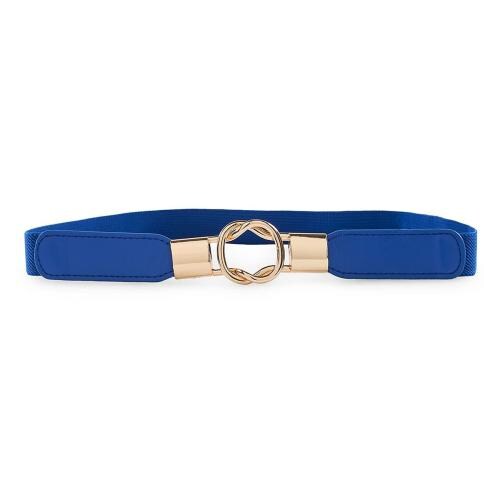 REDHORNSElegant Design Women's Elastic Waist Belt For Dresses - Blue