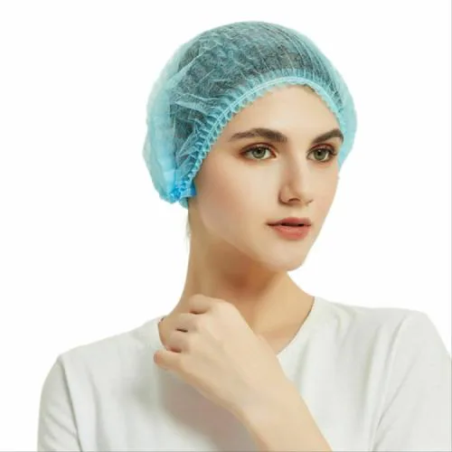 C- Cure Definition of Quality Disposable Non Woven Bouffant Cap I Stretchable Hair Cap / Cooking Caps I Adjustable Bouffant Cap For Men & Women I Head Hair Cover Net For Home & Hospital use (200, blue)
