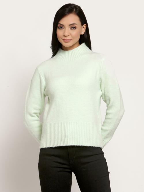 Mode By Red Tape Women's Mint Green Sweater