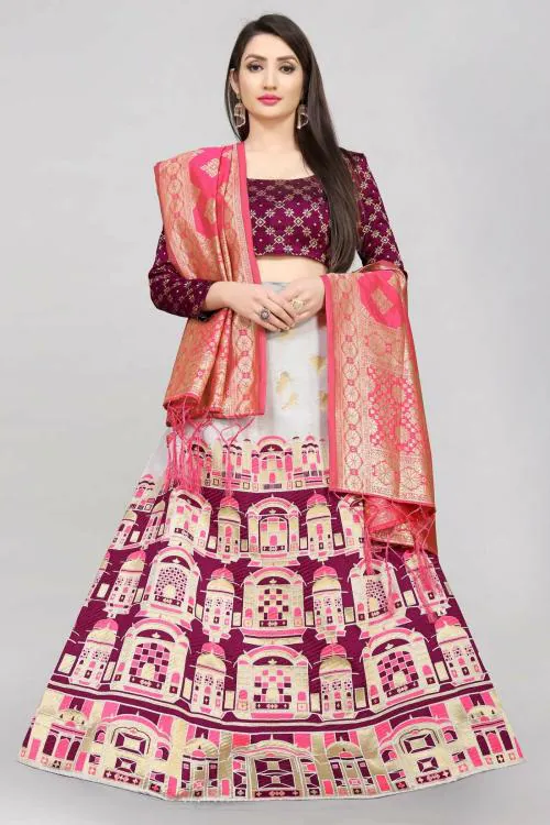Trending Banarasi Lehenga choli Dupatta