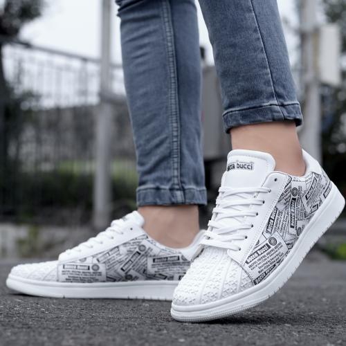 Bacca Bucci RAVEN Low-Top Sneakers/Casual Shoes with Memory Cushion Footbed White