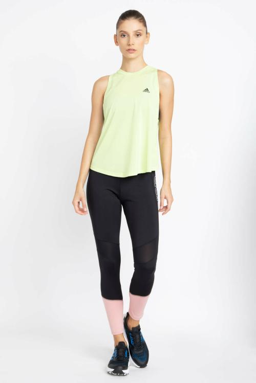 Adidas Women RI 3B TANK Green Running T-shirts