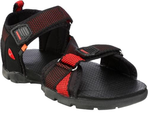 Sparx Men SS-105 Black Red Floater Sandals