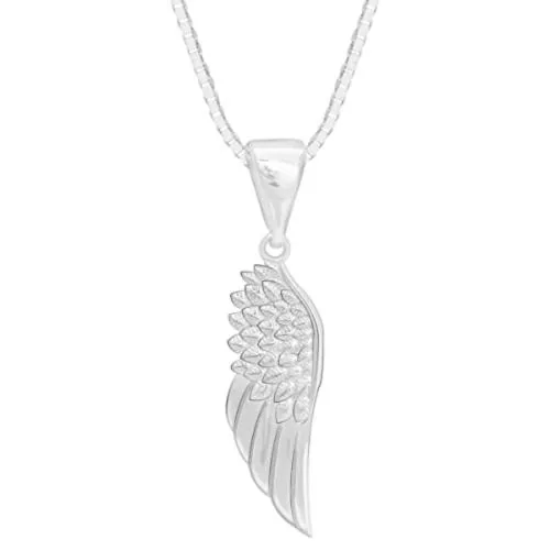 Giva Sterling Silver Bold Wing Pendant With Chain For Men And Women