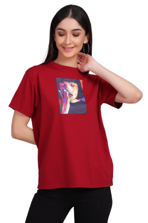 WTF WEAR THE FASHION Printed Women Round Neck T-Shirt