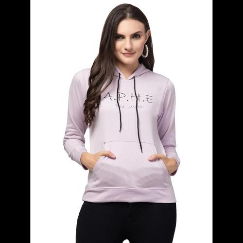 APHE Woman's Full Sleeve Round Neck Fleece Sweatshirt