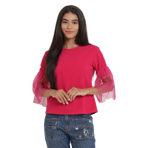 Anaghakart Woman Net Sleeve Top Rani-XXL